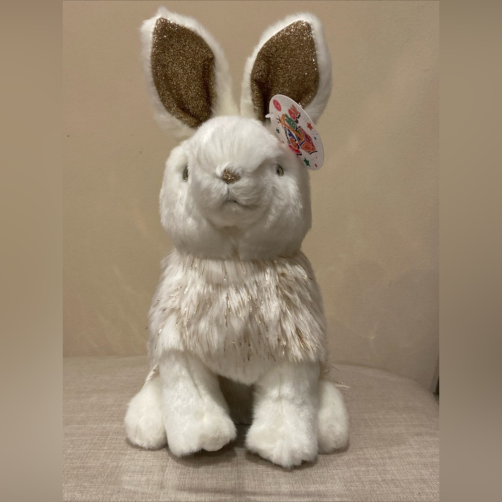 Geoffreys Toy Box 12" Sparklers Stuffed Bunny Ultra Soft Snuggly